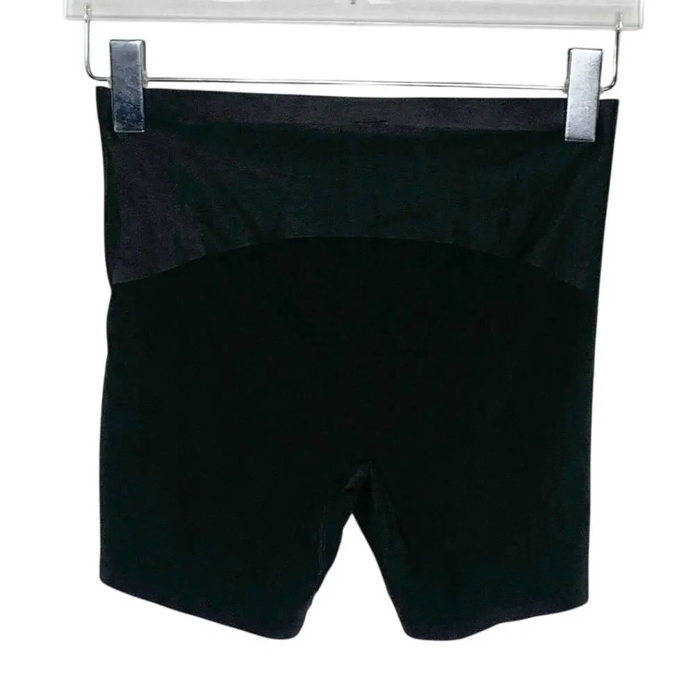 Victorias Secret Smoothing Shimmer Shorts L NEW Black Light Support Shaper